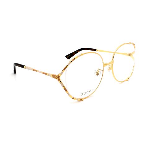 gucci eyeglass frames gold|Gucci optical frames near me.